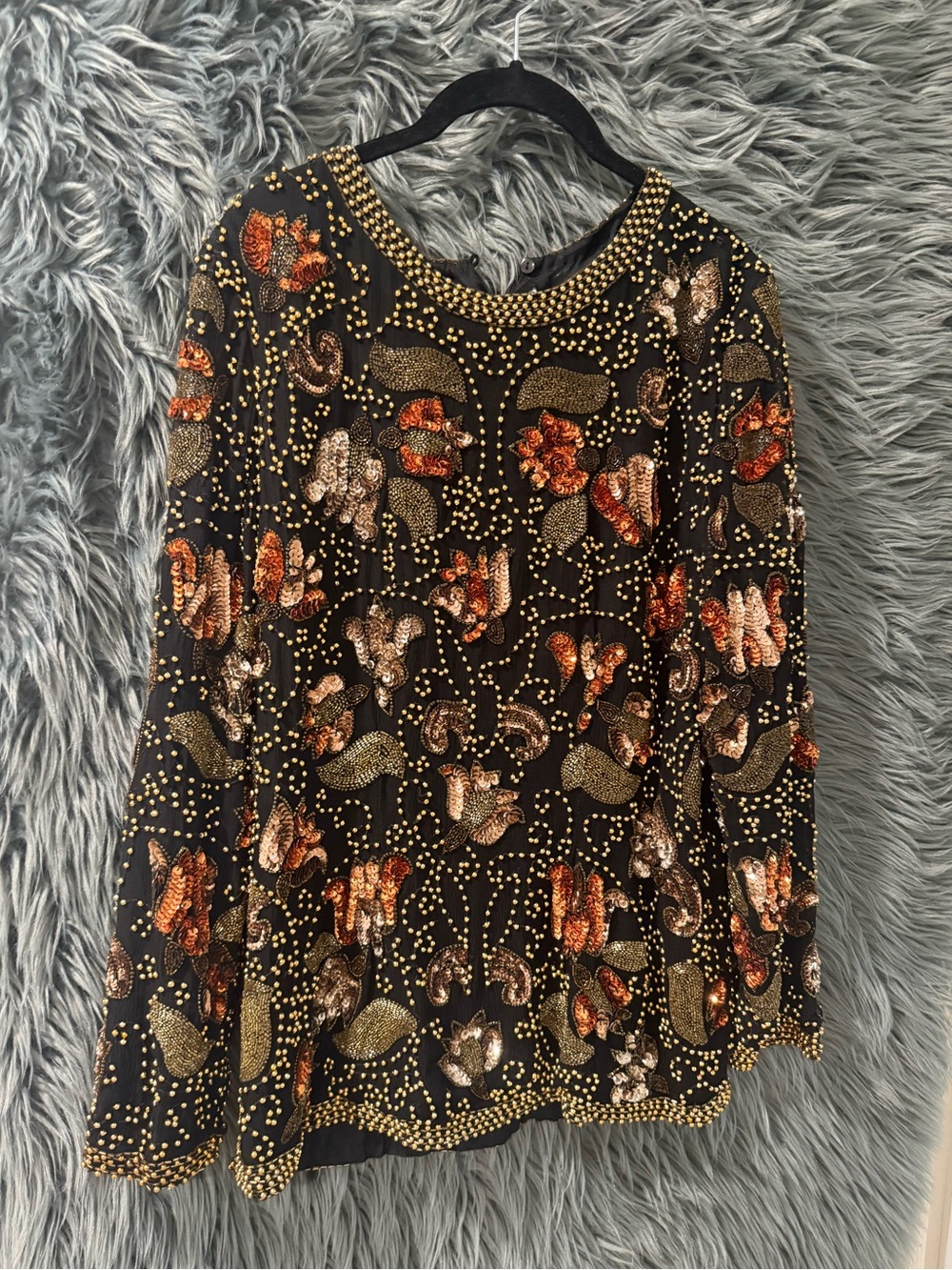 Carolyne Barton Embellished Top - Size Medium | Color: Black